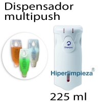 Dispensador multipush champú-gel-acondicionador 225ml 1