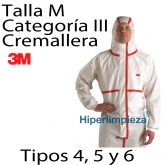 20 uds trajes protección química blanco 3M4565 TM