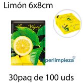 3000 (30x100) Toallitas limón 6x8cm