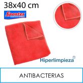 5 Bayetas microfibra Spontex 250g 38x40cm rojo