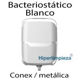 Bacteriostático blanco con conexión metálica