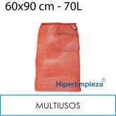 Bolsa lavado bayetas-mopas 70L rojo