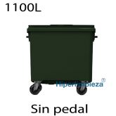 Contenedores de basura premium 1100L verde411