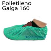 Cubrezapatos polietileno clorado G160 verde 1000uds