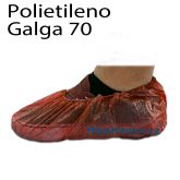 Cubrezapatos polietileno liso G70 rojos 1000uds