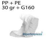 Cubrezapatos polipropileno + polietileno blanco 500uds