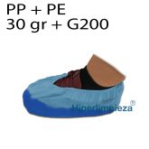 Cubrezapatos polipropileno y polietileno azul 500uds
