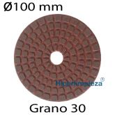 Disco diamantado R diámetro 100mm grano 30