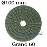 Disco diamantado T diámetro 100mm grano 60