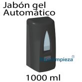 Dispensador jabón automatico negro gel 1000 ml