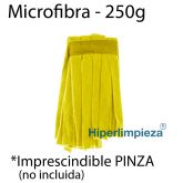 Fregona industrial tiras 250g microfibra amarillo