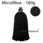 Fregona Microfibra Negra 160 gramos