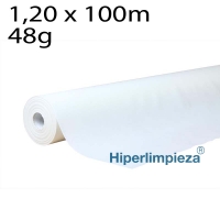 1 Rollo de mantel de papel 1,20x100 m blanco
