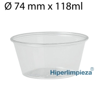100 Salseros PET 118ml 74mm