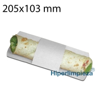 1000 mangas para wrap blanco 20,5x10,3 cm