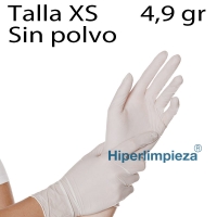 1000 uds guantes de látex blanco sin polvo TXS