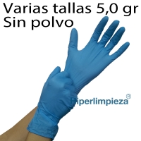 1000 uds guantes de nitrilo azul 5g