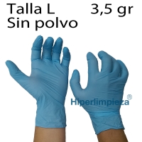 1000 uds guantes nitrilo azules 3,5g talla L