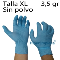 1000 uds guantes nitrilo azules 3,5g talla XL