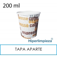 1000 vasos desechables de cartón 200ml 7oz