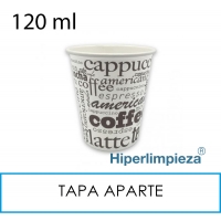 1000 vasos papel coffee 120ml 4oz