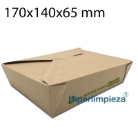 200 cajas multifood kraft 2 compartimentos 1