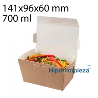 200 envases take away horneables kraft 700ml