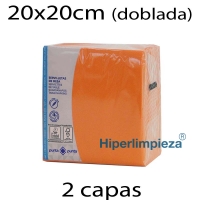 2000 Servilletas de papel 40x40 naranja
