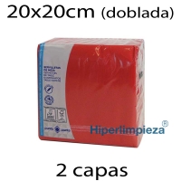 2000 Servilletas de papel 40x40 Tokyo Rojo