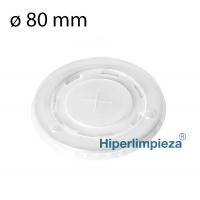 2000 tapas para vaso translúcidas 80mm