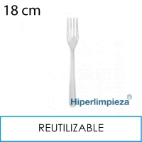 2000 tenedores transparentes PS reutilizables 18 cm