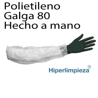2000 uds Manguitos desechables a mano PE G80 blanco