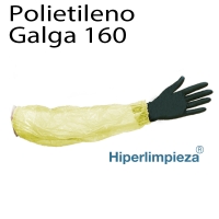 2000 uds Manguitos desechables polietileno amarillo G160