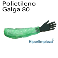 2000 uds Manguitos desechables polietileno G80 verde