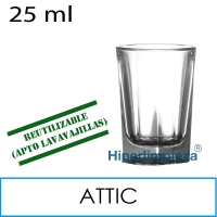 24 vasos chupito reutilizables Attic PC 25 ml