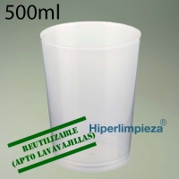 240 Vasos sidra reutilizables PP 500ml