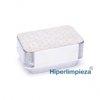 25 envases y tapas rectangulares de 590ml