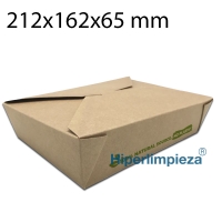 300 cajas multifood kraft 21,2x16,2x6,5 cm