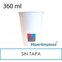 320 Vasos de cartón blanco 360ml