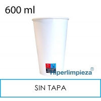 320 Vasos de cartón blanco 600ml