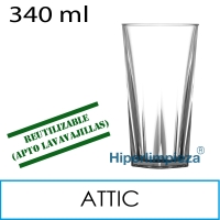 36 vasos reutilizables Attic PC 340 ml