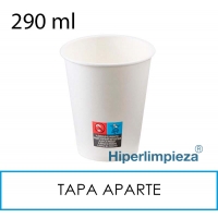 480 Vasos de cartón blanco 290ml