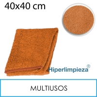 5 Bayetas microfibra 200g 40x40cm naranja