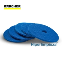 5 Cepillos-esponja blandos azul 432 mm