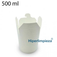 500 envases comida a domicilio blanco 500ml