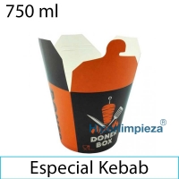 500 envases comida a domicilio doner 750ml
