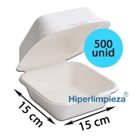 500 envases hamburguesa caña azúcar
