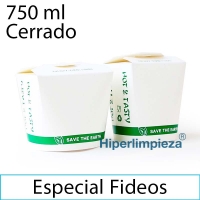 500 Envases noodle kraft 750ml