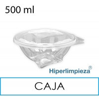 500 Envases ovalados PET 500 ml