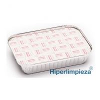 500 tapas envases rectangular de 580ml